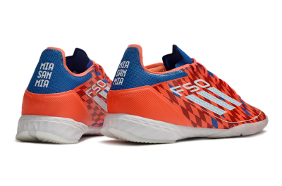 Men's Adidas F50 Pro IC Indoor & Futsal Low-Tops Football Shoes - Red/White/Blue