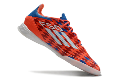 Men's Adidas F50 Pro IC Indoor & Futsal Low-Tops Football Shoes - Red/White/Blue