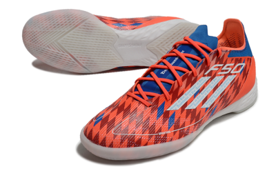Men's Adidas F50 Pro IC Indoor & Futsal Low-Tops Football Shoes - Red/White/Blue