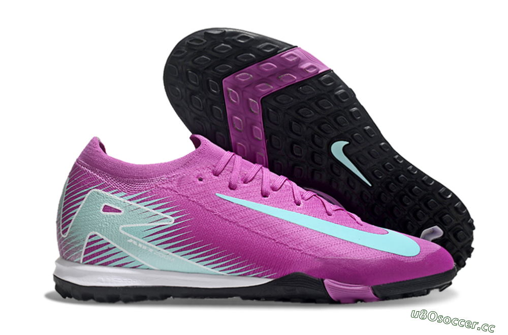 Unisex Nike Air Zoom Mercurial Vapor 16 Elite TF Artificial Turf Low-Tops Football Shoes - Pink/Jade/White 2