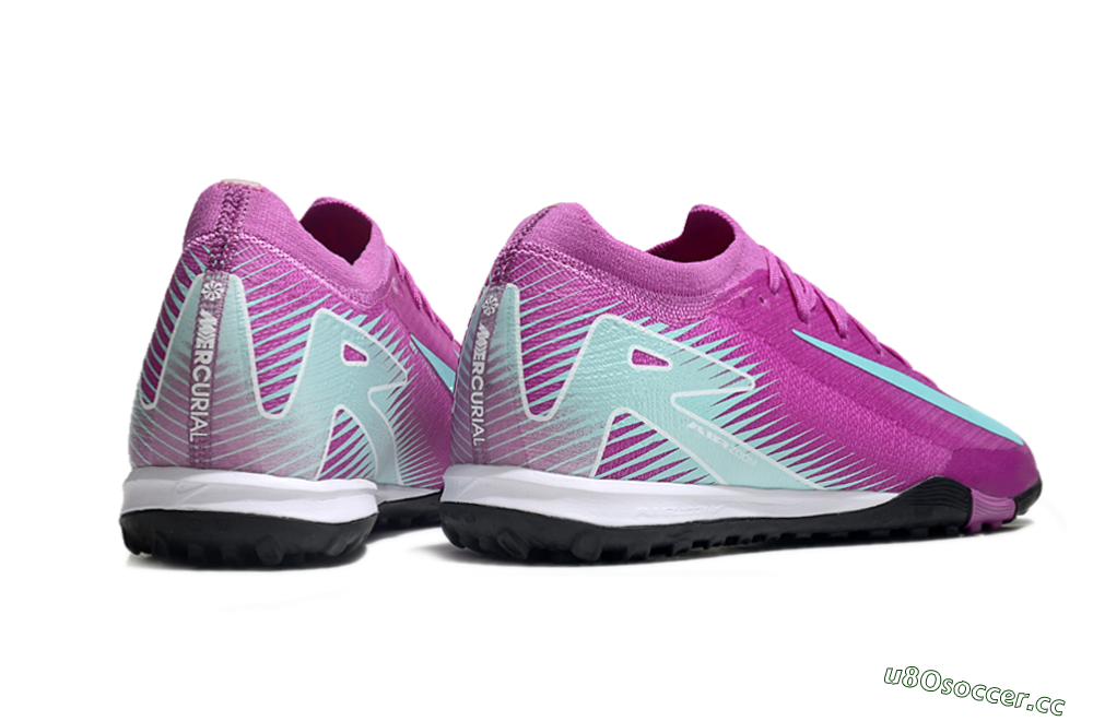 Unisex Nike Air Zoom Mercurial Vapor 16 Elite TF Artificial Turf Low-Tops Football Shoes - Pink/Jade/White 6