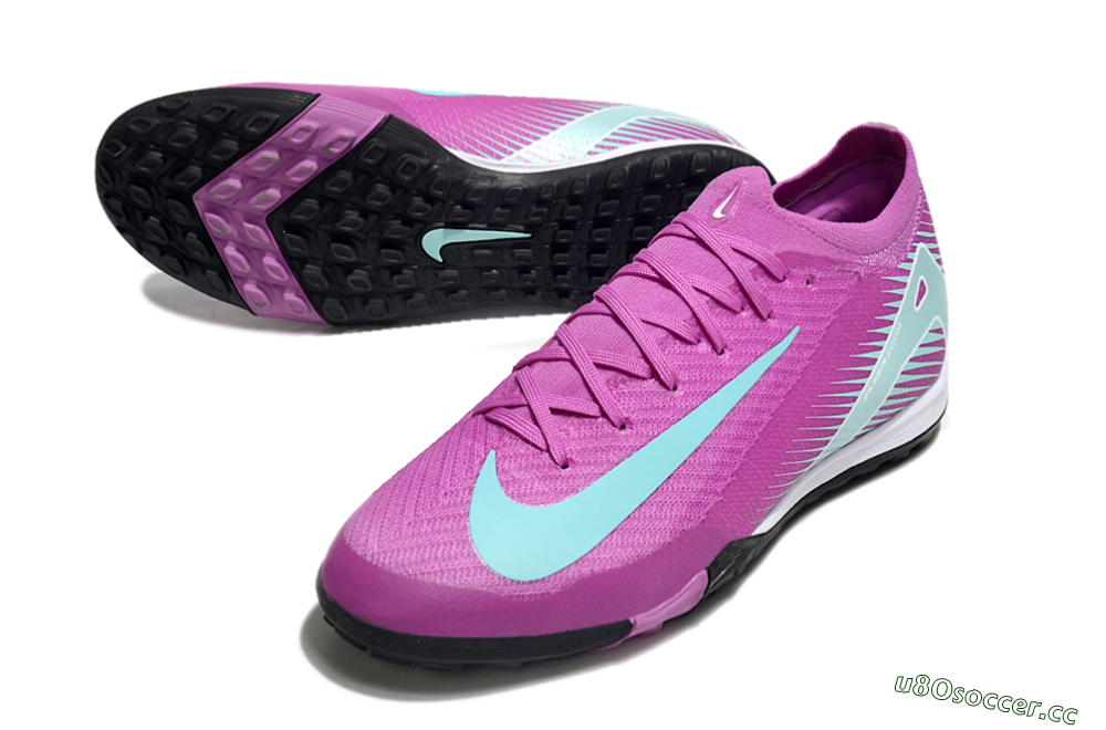 Unisex Nike Air Zoom Mercurial Vapor 16 Elite TF Artificial Turf Low-Tops Football Shoes - Pink/Jade/White 3