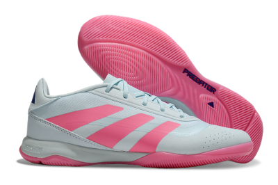 Men's Adidas Predator 24 Elite IC Indoor & Futsal Low-Tops Football Shoes - Jade/Pink/Black