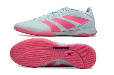 Men's Adidas Predator 24 Elite IC Indoor & Futsal Low-Tops Football Shoes - Jade/Pink/Black