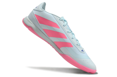 Men's Adidas Predator 24 Elite IC Indoor & Futsal Low-Tops Football Shoes - Jade/Pink/Black