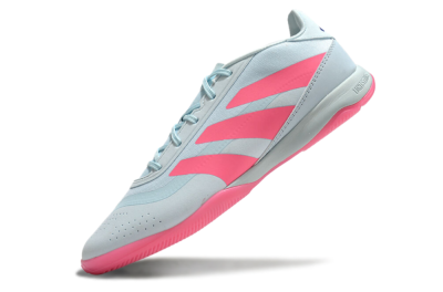 Men's Adidas Predator 24 Elite IC Indoor & Futsal Low-Tops Football Shoes - Jade/Pink/Black
