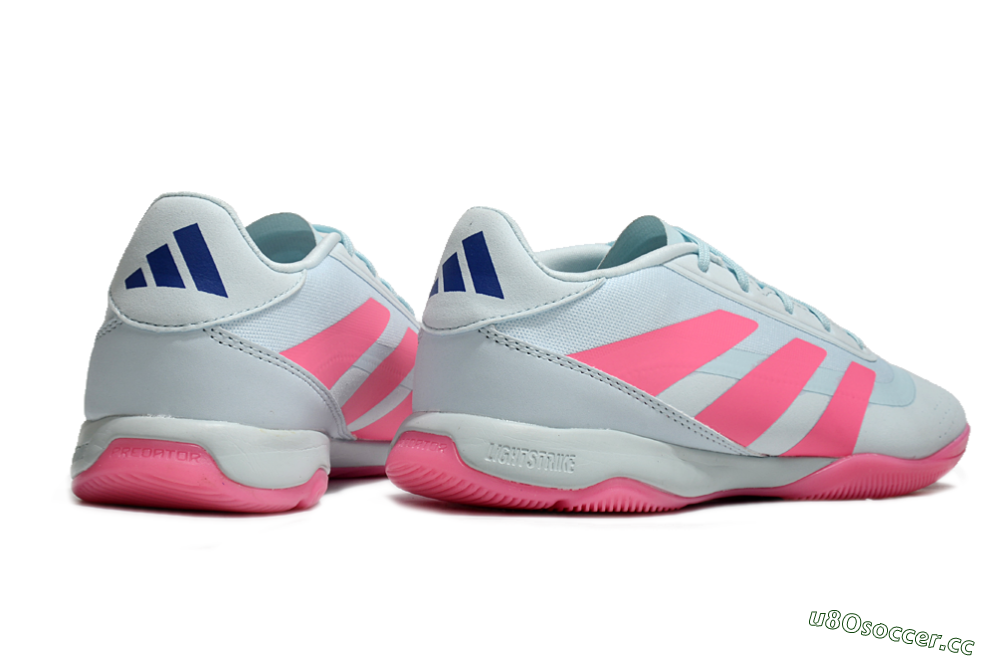Men's Adidas Predator 24 Elite IC Indoor & Futsal Low-Tops Football Shoes - Jade/Pink/Black 6