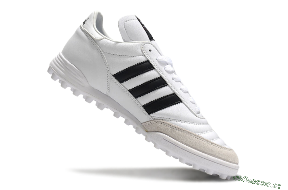 Unisex Adidas Mundial Team Astro TF Artificial Turf Low-Tops Football Shoes - White/Black/Gold 4