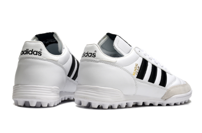 Unisex Adidas Mundial Team Astro TF Artificial Turf Low-Tops Football Shoes - White/Black/Gold