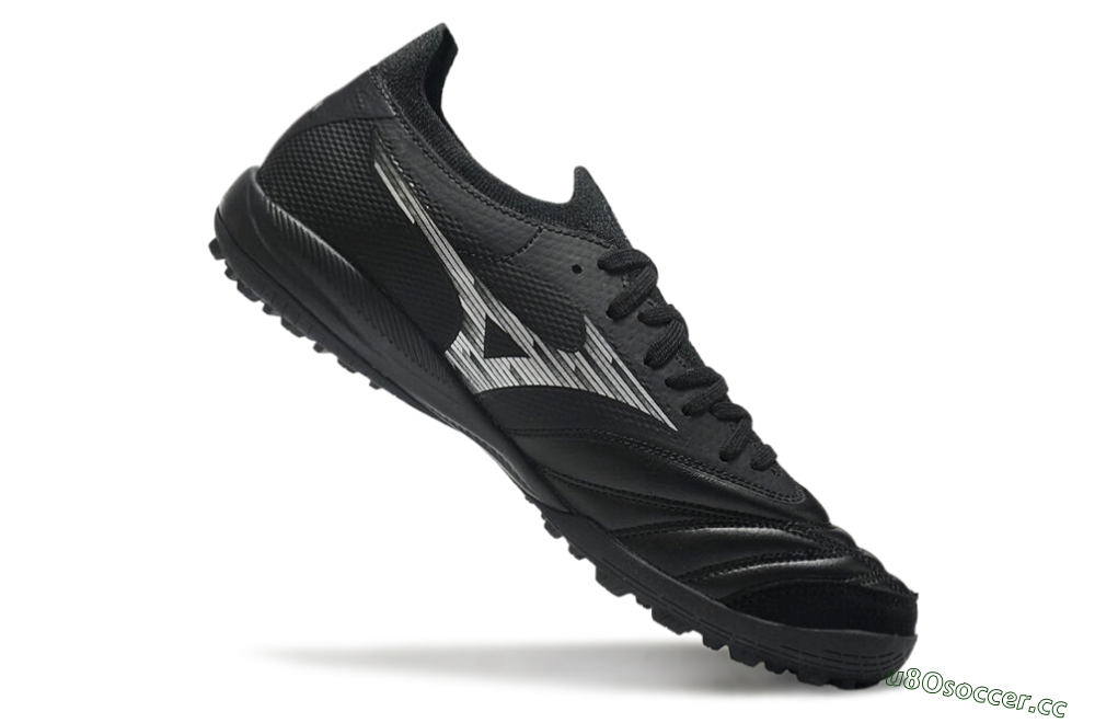 Men's Mizuno Morelia Neo Sala M8 TF Artificial Turf Low-Tops Football Shoes - Black/White 4