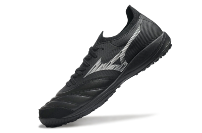 Men's Mizuno Morelia Neo Sala M8 TF Artificial Turf Low-Tops Football Shoes - Black/White