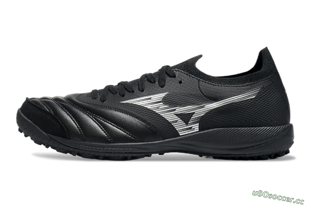 Men's Mizuno Morelia Neo Sala M8 TF Artificial Turf Low-Tops Football Shoes - Black/White 0
