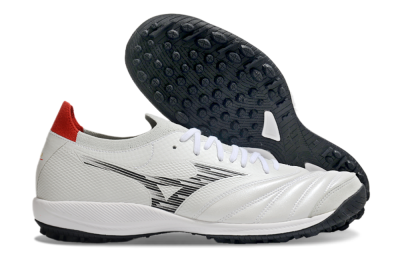 Men's Mizuno Morelia Neo Sala M8 TF Artificial Turf Low-Tops Football Shoes - Beige/Black/Red
