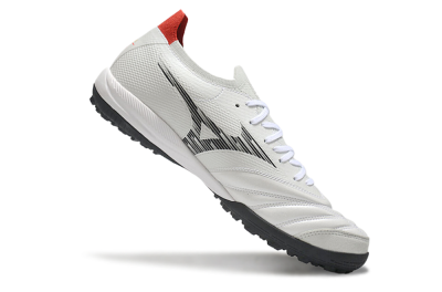 Men's Mizuno Morelia Neo Sala M8 TF Artificial Turf Low-Tops Football Shoes - Beige/Black/Red