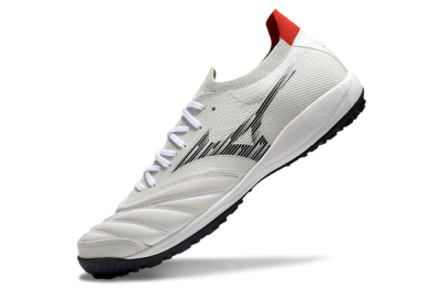 Men's Mizuno Morelia Neo Sala M8 TF Artificial Turf Low-Tops Football Shoes - Beige/Black/Red