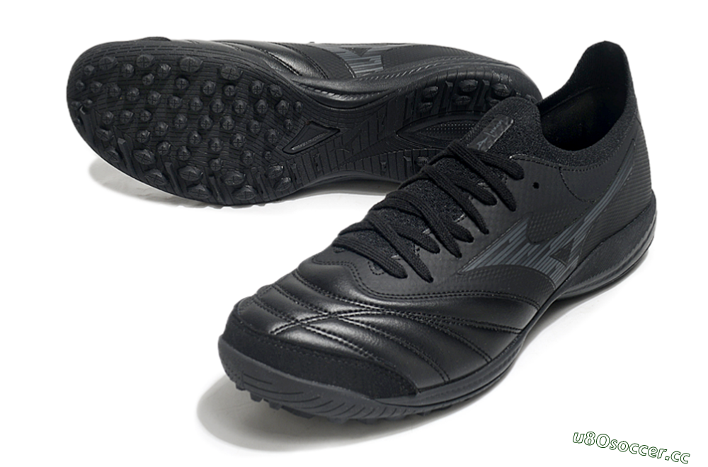 Men's Mizuno Morelia Neo Sala M8 TF Artificial Turf Low-Tops Football Shoes - Black/Grey 3