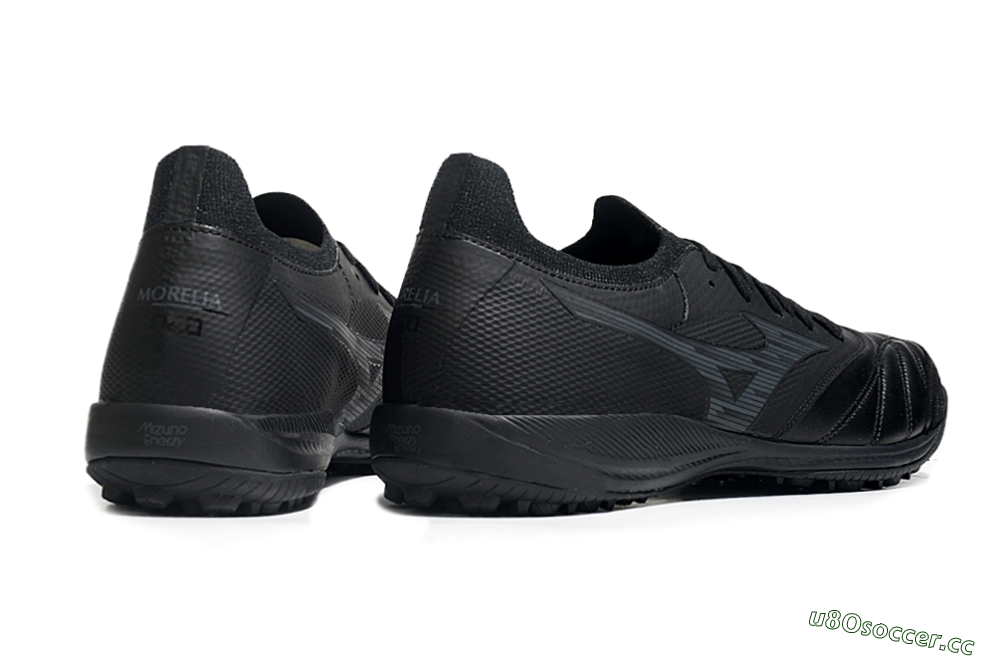 Men's Mizuno Morelia Neo Sala M8 TF Artificial Turf Low-Tops Football Shoes - Black/Grey 6