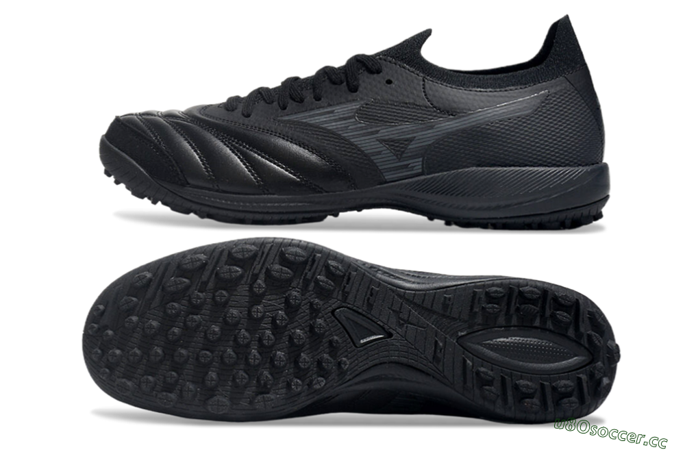 Men's Mizuno Morelia Neo Sala M8 TF Artificial Turf Low-Tops Football Shoes - Black/Grey 1