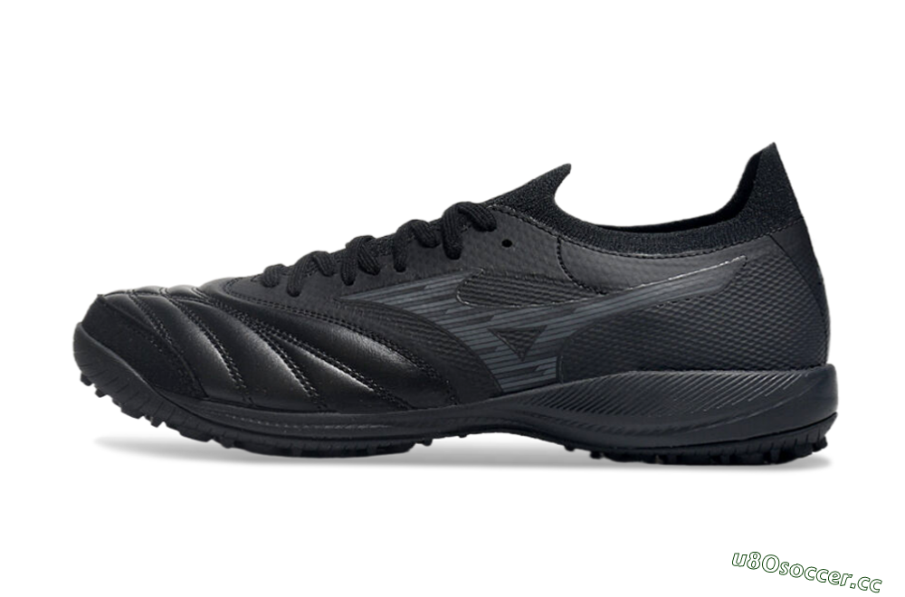 Men's Mizuno Morelia Neo Sala M8 TF Artificial Turf Low-Tops Football Shoes - Black/Grey 0