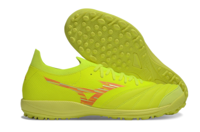 Men's Mizuno Morelia Neo Sala M8 TF Artificial Turf Low-Tops Football Shoes - Yellow/Red