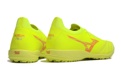 Men's Mizuno Morelia Neo Sala M8 TF Artificial Turf Low-Tops Football Shoes - Yellow/Red