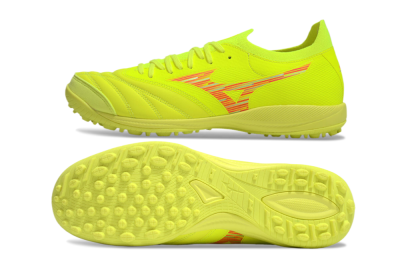 Men's Mizuno Morelia Neo Sala M8 TF Artificial Turf Low-Tops Football Shoes - Yellow/Red