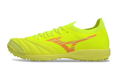 Men's Mizuno Morelia Neo Sala M8 TF Artificial Turf Low-Tops Football Shoes - Yellow/Red