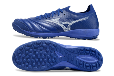 Men's Mizuno Morelia Neo Sala M8 TF Artificial Turf Low-Tops Football Shoes - Blue/White