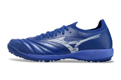Men's Mizuno Morelia Neo Sala M8 TF Artificial Turf Low-Tops Football Shoes - Blue/White
