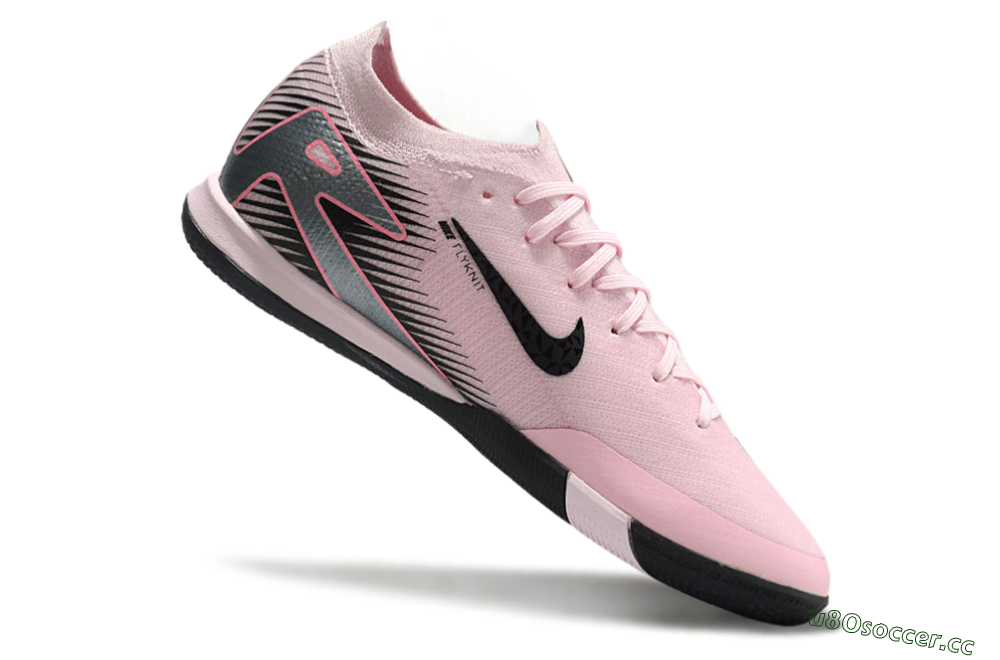 Men's Nike Air Zoom Mercurial Vapor 16 Elite IC Indoor & Futsal Low-Tops Football Shoes - Pink/Silver/Red 4