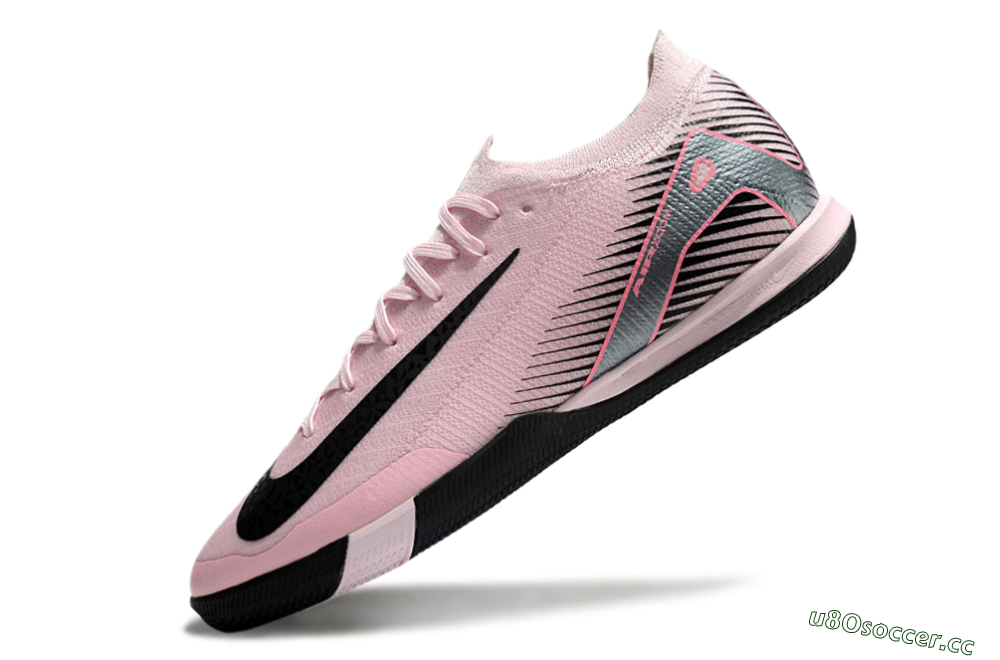 Men's Nike Air Zoom Mercurial Vapor 16 Elite IC Indoor & Futsal Low-Tops Football Shoes - Pink/Silver/Red 5
