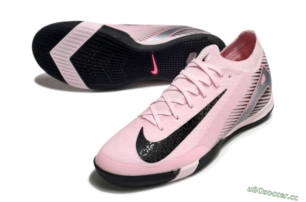 Men's Nike Air Zoom Mercurial Vapor 16 Elite IC Indoor & Futsal Low-Tops Football Shoes - Pink/Silver/Red 3