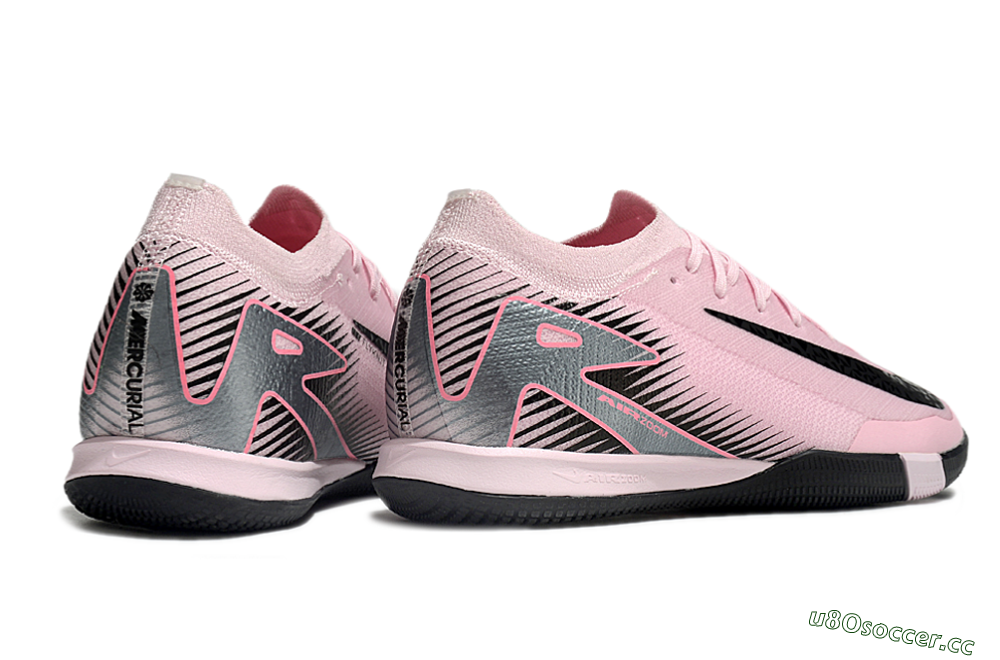 Men's Nike Air Zoom Mercurial Vapor 16 Elite IC Indoor & Futsal Low-Tops Football Shoes - Pink/Silver/Red 6