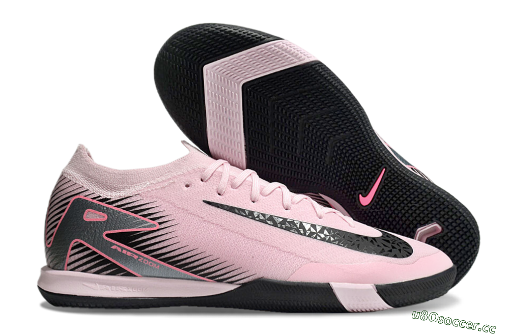 Men's Nike Air Zoom Mercurial Vapor 16 Elite IC Indoor & Futsal Low-Tops Football Shoes - Pink/Silver/Red 2