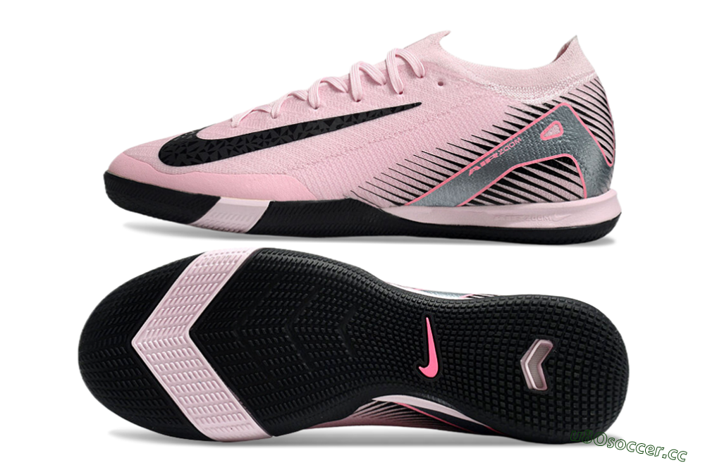 Men's Nike Air Zoom Mercurial Vapor 16 Elite IC Indoor & Futsal Low-Tops Football Shoes - Pink/Silver/Red 1