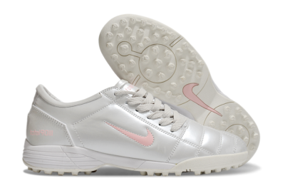 Men's Nike Total 90 II TF Artificial Turf Low-Tops Football Shoes - Silver/Pink/White