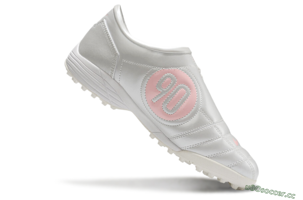 Men's Nike Total 90 II TF Artificial Turf Low-Tops Football Shoes - Silver/Pink/White 4
