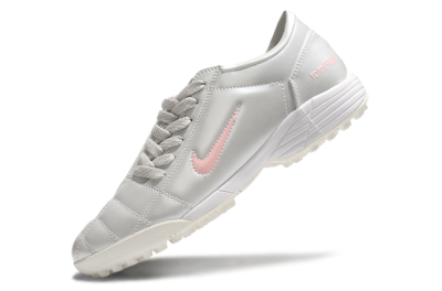 Men's Nike Total 90 II TF Artificial Turf Low-Tops Football Shoes - Silver/Pink/White