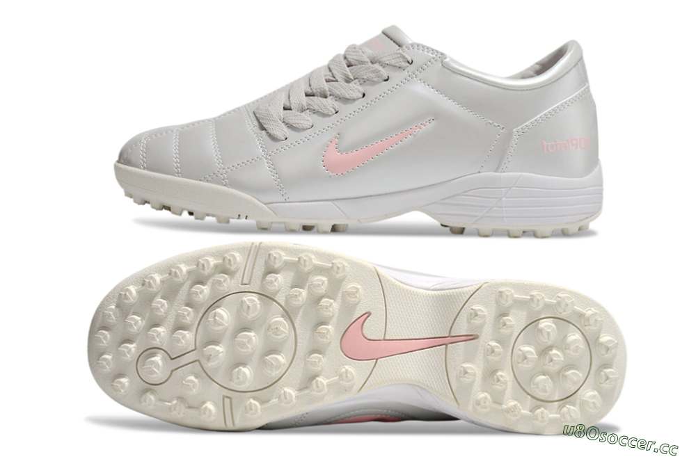 Men's Nike Total 90 II TF Artificial Turf Low-Tops Football Shoes - Silver/Pink/White 1