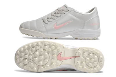 Men's Nike Total 90 II TF Artificial Turf Low-Tops Football Shoes - Silver/Pink/White