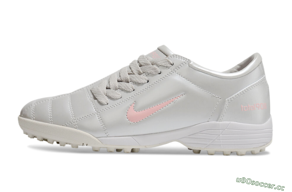 Men's Nike Total 90 II TF Artificial Turf Low-Tops Football Shoes - Silver/Pink/White 0