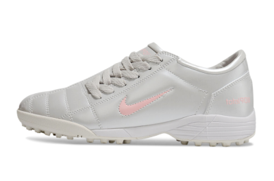 Men's Nike Total 90 II TF Artificial Turf Low-Tops Football Shoes - Silver/Pink/White