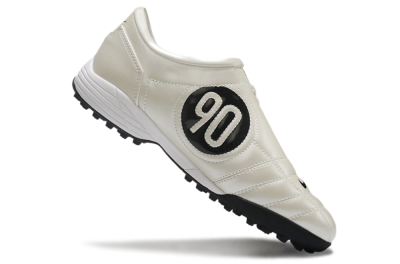 Men's Nike Total 90 II TF Artificial Turf Low-Tops Football Shoes - Beige/Black/Red