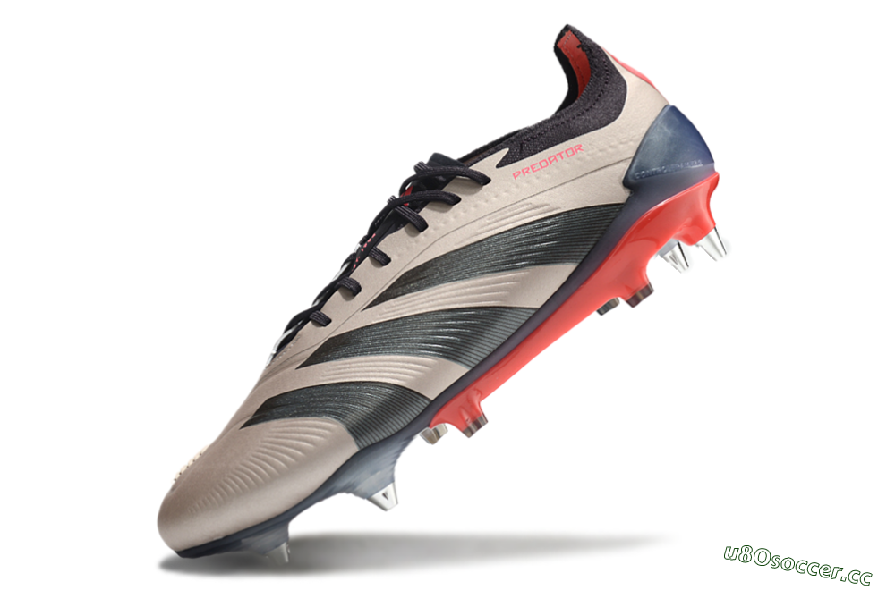 Men's Adidas Predator 24 Elite SG Soft Ground Low-Tops Football Boots - Gold/Blue/Red 5