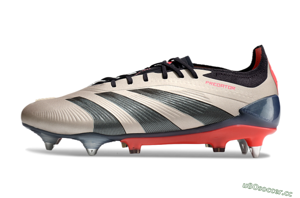 Men's Adidas Predator 24 Elite SG Soft Ground Low-Tops Football Boots - Gold/Blue/Red 0