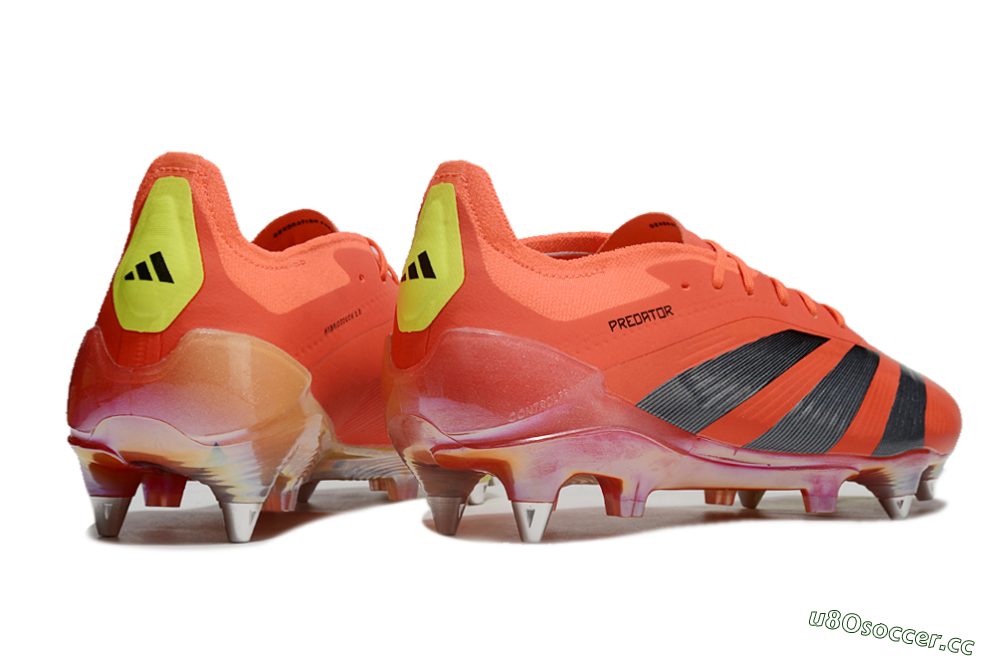 Men's Adidas Predator 24 Elite SG Soft Ground Low-Tops Football Boots - Red/Black/Yellow 6