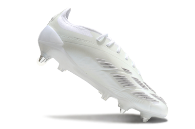 Men's Adidas Predator 24 Elite SG Soft Ground Low-Tops Football Boots - Beige/White/Silver