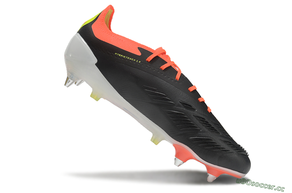Men's Adidas Predator 24 Elite SG Soft Ground Low-Tops Football Boots - Black/White/Red 4