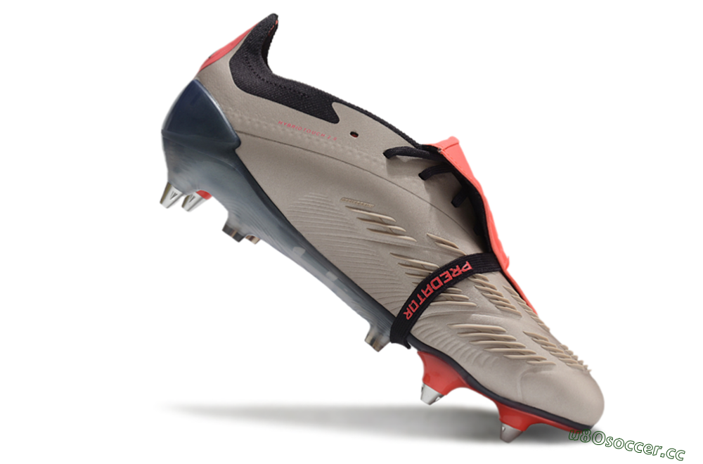 Men's Adidas Predator Elite Foldover Tongue SG Soft Ground Low-Tops Football Boots - Gold/Blue/Red 4
