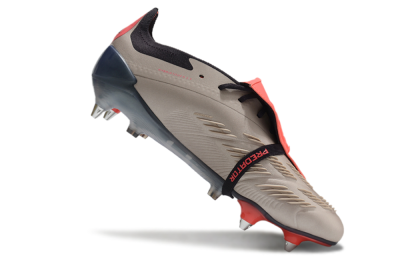 Men's Adidas Predator Elite Foldover Tongue SG Soft Ground Low-Tops Football Boots - Gold/Blue/Red